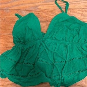 Green Strappy Romper